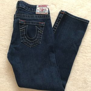True Religion cropped jean, size 27